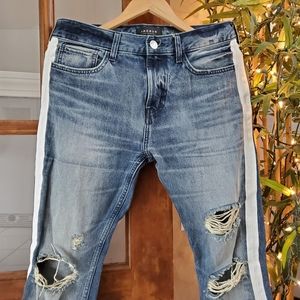 PacSun stacked skinny distressed denim